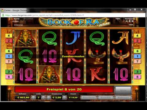 Book of Ra Freispiele auf 16€ 8 Linien