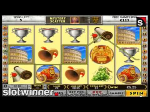 Rome and Glory slot (wie Book of Ra, Lord of the Ocean, Faust) – 10 Minuten Freispiele auf 1 Euro!!