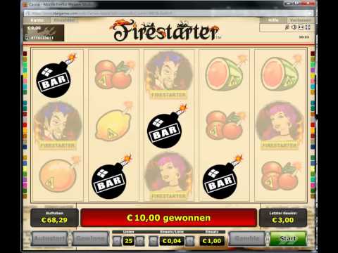 StarGames neuer Slot Firestarter Versuch 3 Freispiele Echtgeld auf 100cent!