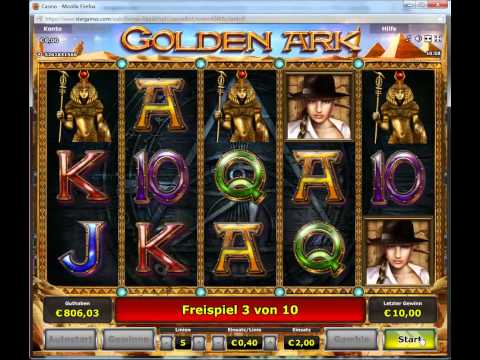 StarGames (Novoline) Golden Ark Freispiele 2 Euro